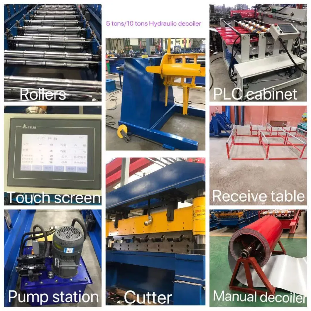 Colored PPGI Aluzinc Aluminum and Galvanized Coils Metal Double Deck Layer Two Profiles Ibr Trapezoidal Corrugated Iron Roof Sheets Roll Forming Machines